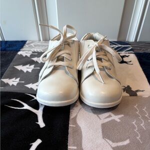 Smart Step White Laced Shoes